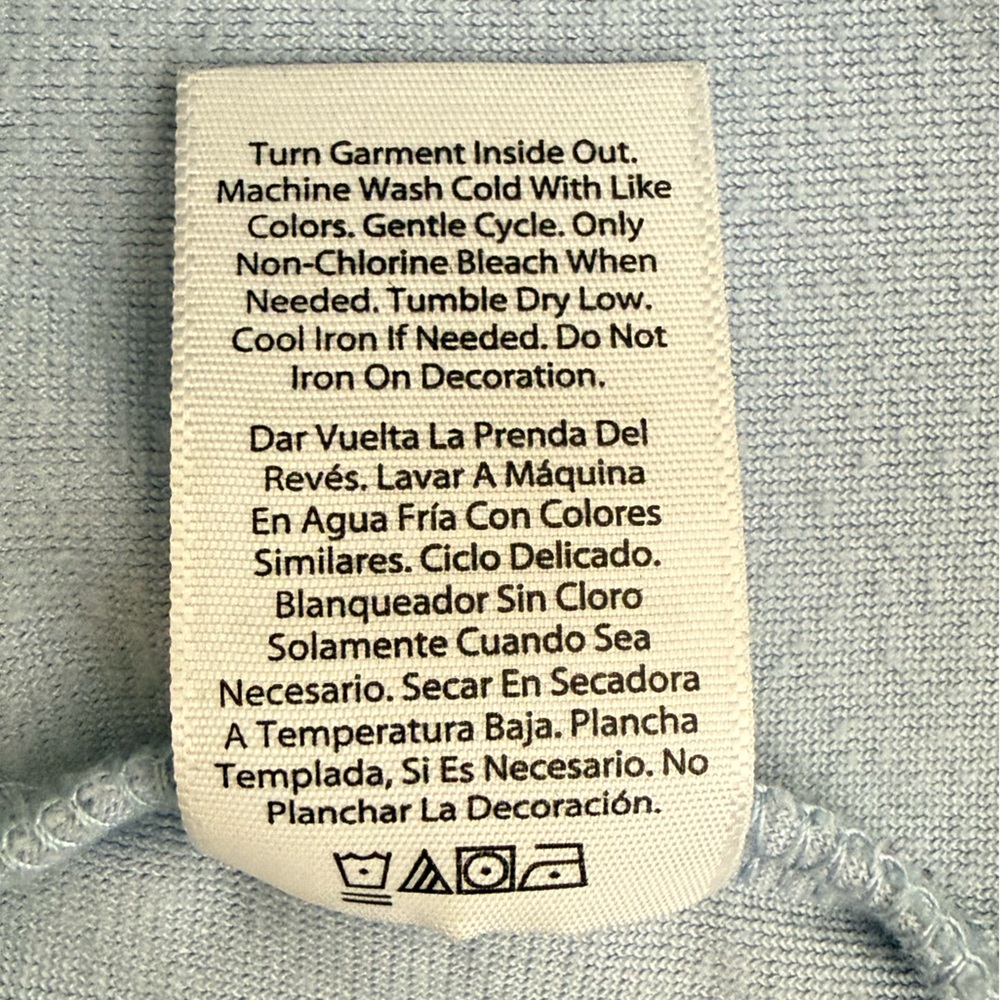 Juicy Couture Velour Spellout Track Pants Size M Light Blue Rhinestone Y2K Bling - Picture 10 of 10